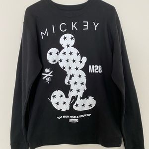 NEFF x Disney Mickey Mouse Black Crewneck Sweater Sweatshirt